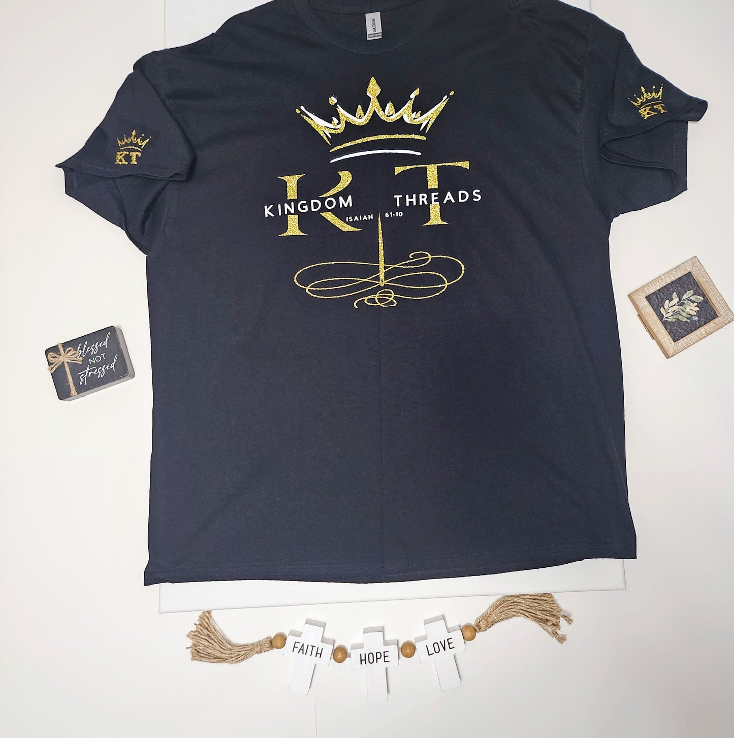 Kingdom Threads | Glitter Gold T-Shirt