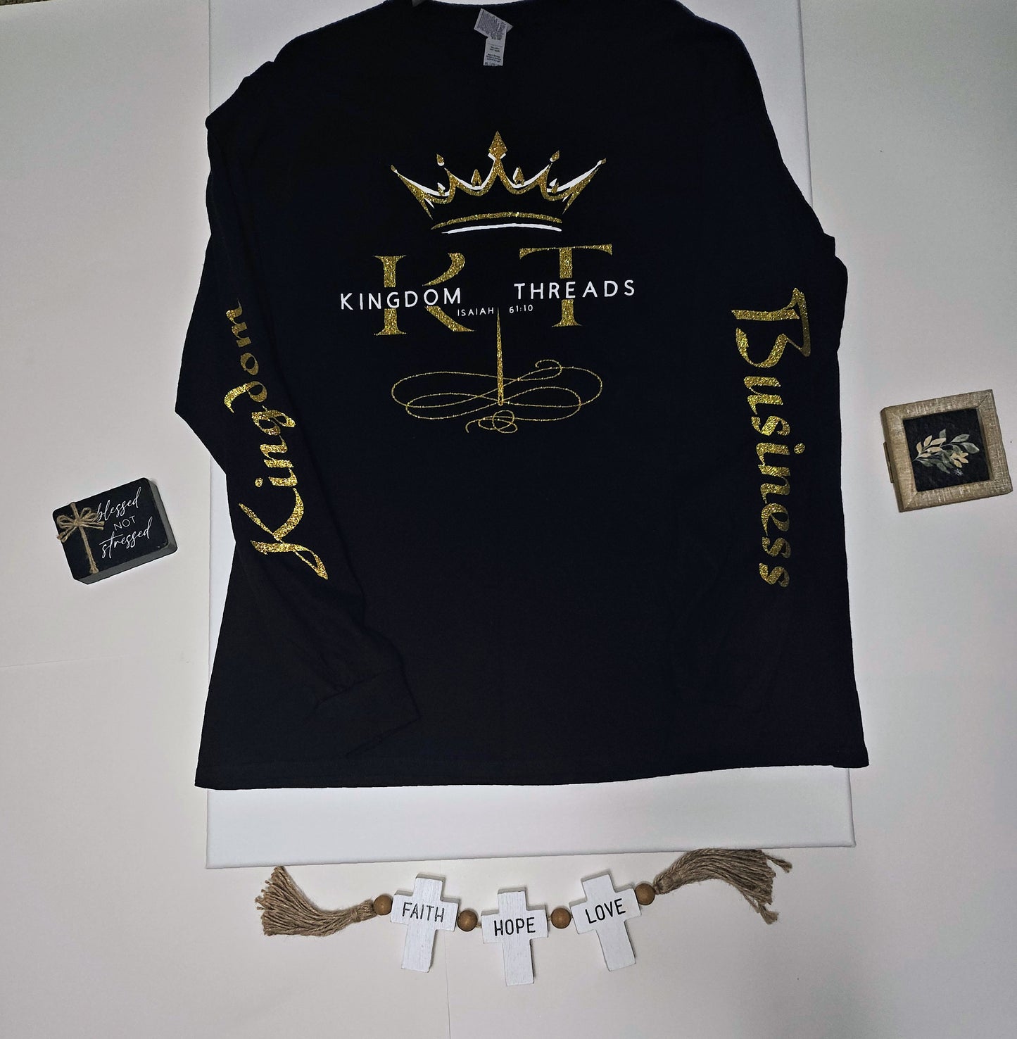 Kingdom Business | Glitter Gold Long Sleeve